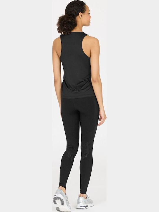 Damen Sport Top Ärmellos Schnell Trocknend Schwarze