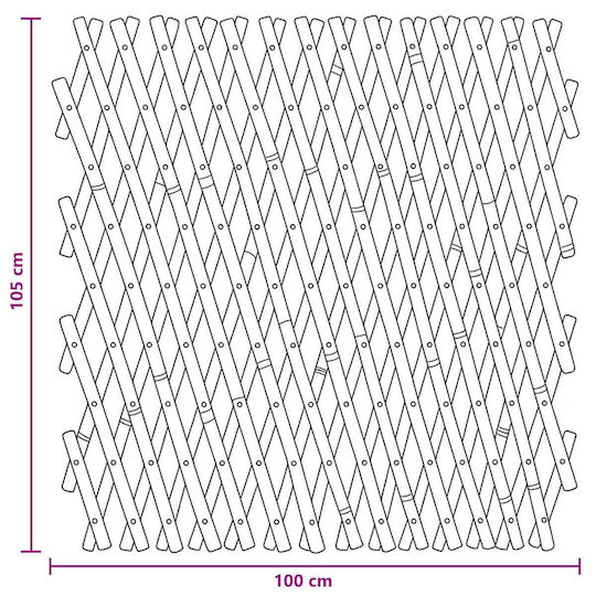 Expandable Fence Mesh 2 Pcs Light Brown 100 X 105 Cm 42028067 Beige