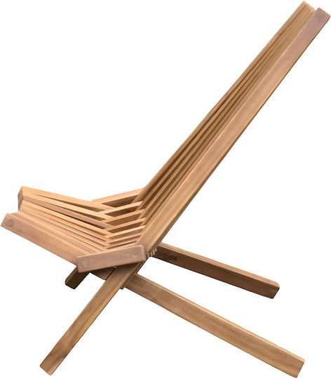 Noxen Garten-Sessel aus Holz Beige 50x74x89 cm