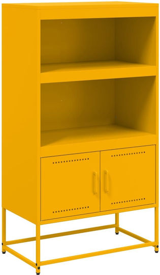 Wand Wohnzimmer Vitrine aus Metall mit Glas 68.5x38.5cm