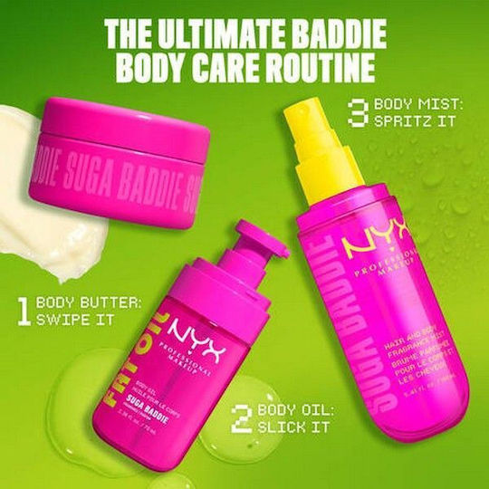 NYX Professional Makeup Suga Baddie Moisturizing Body Butter with Shea Butter 145ml