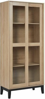 Berwyn 2006 Vitrină De Sufragerie Din MDF Cu Geamuri 80x40x183cm