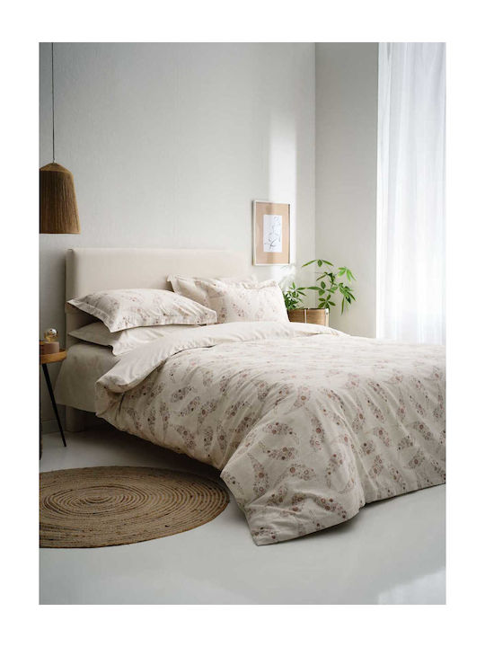 Vesta Home Πάπλωμα Υπέρδιπλο 220x230εκ. Karen-2 Άμμου Μπεζ 11.5 togs