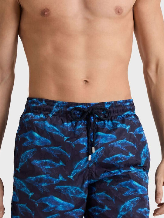 Men's Swimwear Shorts Blue with Prints