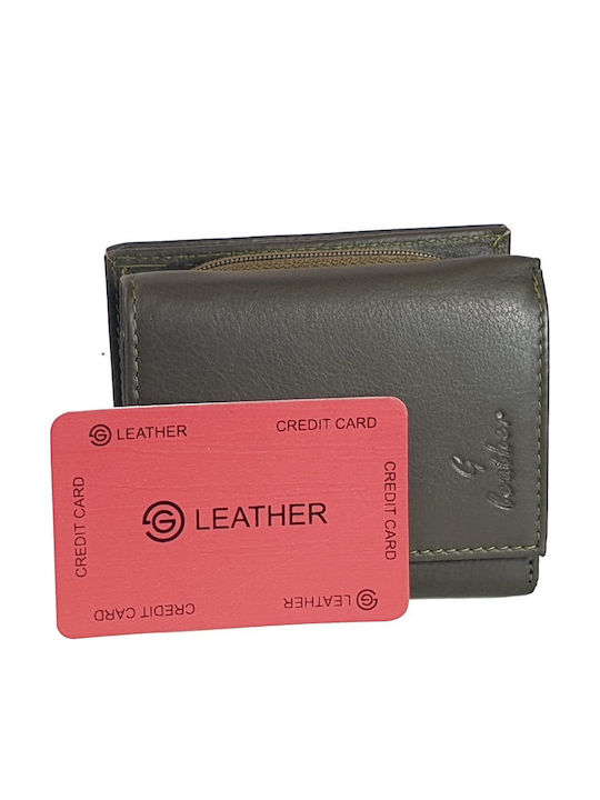 Small Leather Women's Wallet with RFID Brown