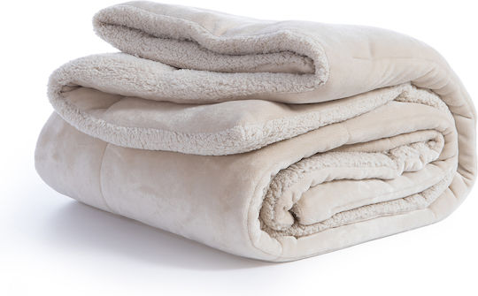 Nef-Nef Homeware Duvet Cover Queen 220x240cm Singular Beige 220 GSMGsm