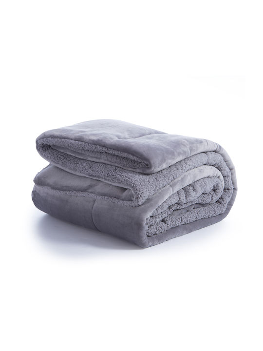 Nef-Nef Homeware Duvet Cover Single 160x220cm Singular Gray 250 GSMGsm