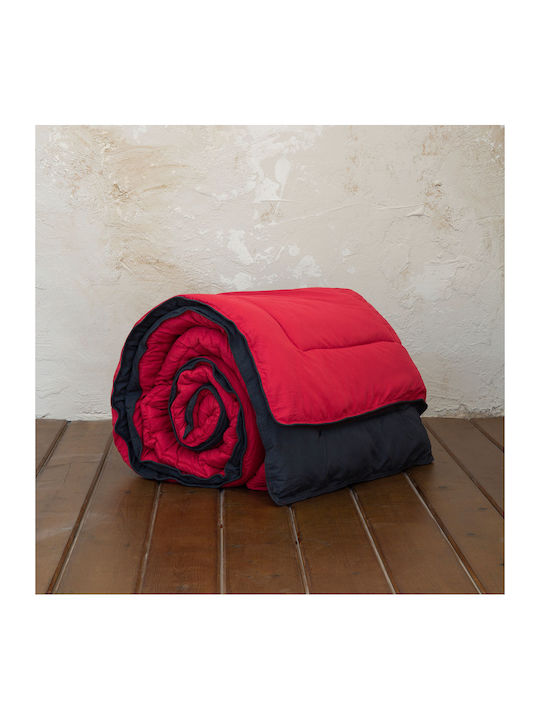 Nima Bettdecke Einzelbett 160x240cm Abalone Ruby Red / Black 9.5 togs Togs