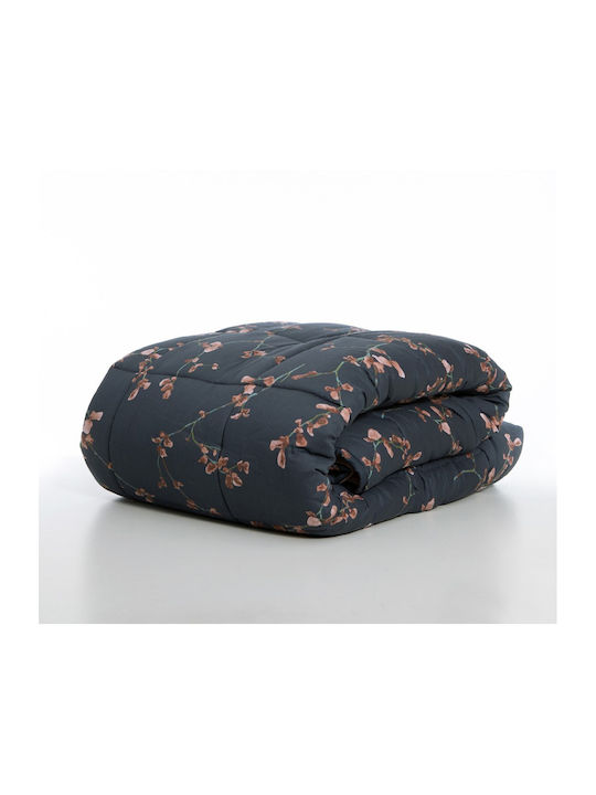 Nef-Nef Homeware Bettdecke Großes Doppelbett 230x240cm Vania Black 300 GSMGsm