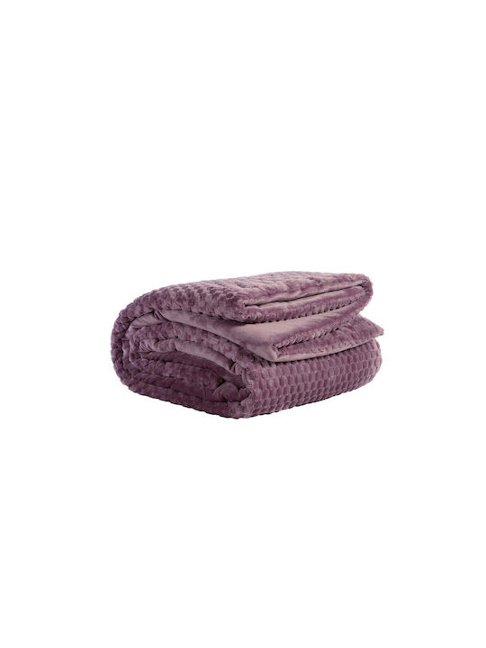 Nef-Nef Homeware Bettbezug Großes Doppelbett 220x240cm Lernia Mauve 740 GSMGsm