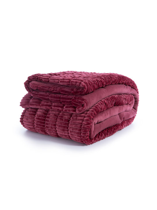 Nef-Nef Homeware Duvet Cover Single 160x220cm Compose Red 300 GSMGsm