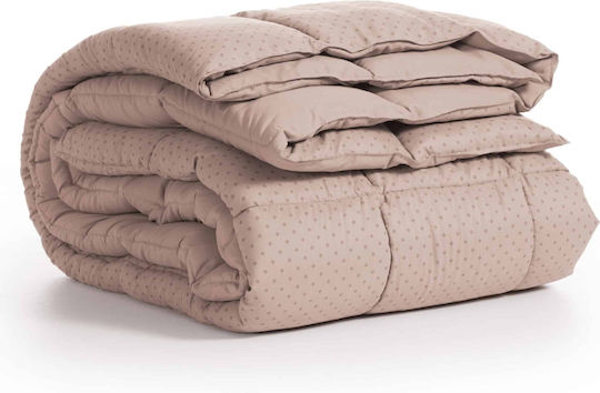 Nef-Nef Homeware Пухено Куинсайз с Пълнеж Hollowfiber 240x220бр Colorfull Бежов 330 г/м²Gsm