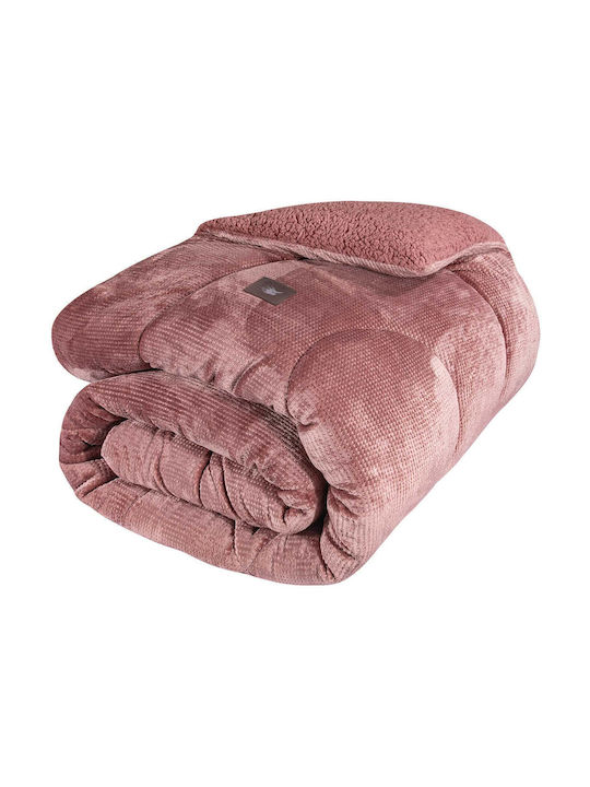 Greenwich Polo Club Duvet Cover with Hollowfiber Filling Single 160x220cm Essential 3957 Nude 740 GSMGsm 11 togs Togs