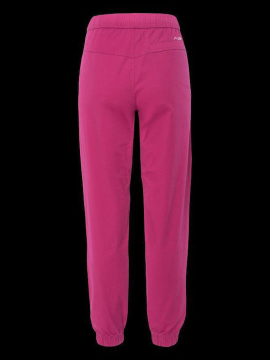 Damen Jogginghosen Hohe Taille Lila