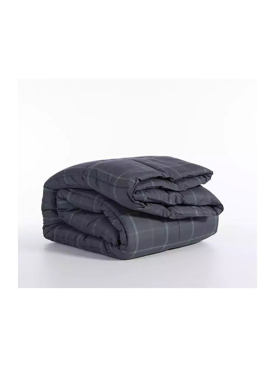 Nef-Nef Homeware Bettdecke Großes Doppelbett mit Microfiber-Füllung 240x220cm Naiberg Denim 330 GSMGsm