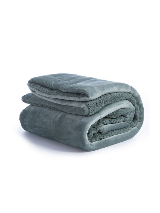 Nef-Nef Homeware Duvet Cover Queen 220x240cm Singular Green 250 GSMGsm