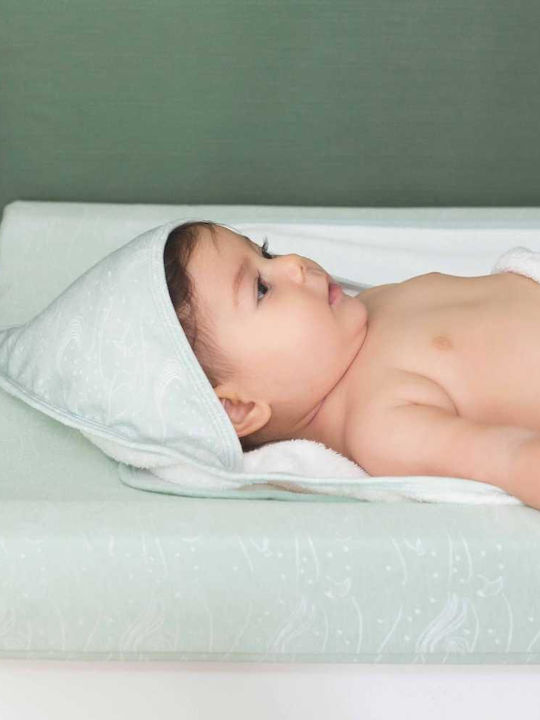 Trois Kilos Sept Changing Pad Cover from Fabric Green 50x70cm
