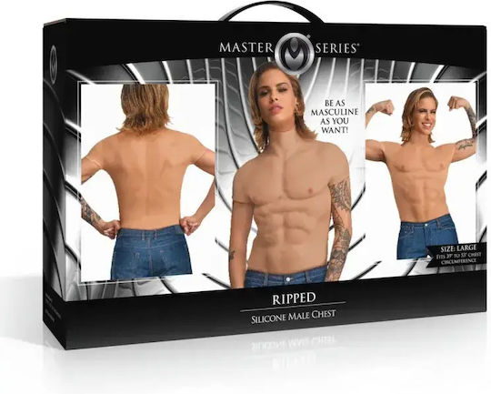 Ripped Silikon Männliche Brust Realistische Silikon Brust Männlich Medium