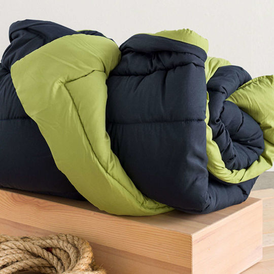 Vesta Home Пухено Единично 160x230бр Micro Green-Dark Blue 300 г/м²Gsm 12.5 togs Togs