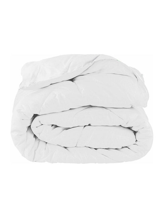 Makis Tselios Home Πάπλωμα Υπέρδιπλο με Γέμιση Microfiber 220x240εκ. Fiber Λευκό