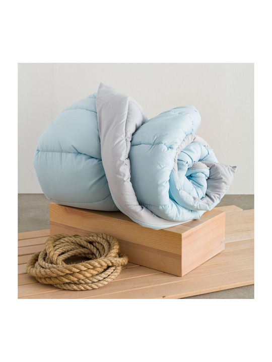 Vesta Home Πάπλωμα Μονό 160x230εκ. Micro Σιέλ 300 GSM 12.5 togs
