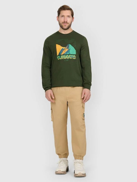 Cargo Trousers Elastic Regular Fit Beige