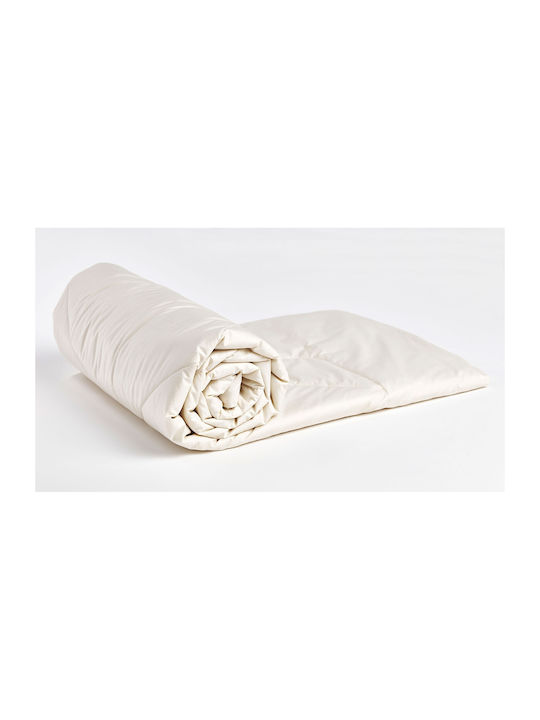 Valeria Home Pătură Single cu Umplere din Amestec de In și Mătase 160x240 cm Flaxilk 200 GSM