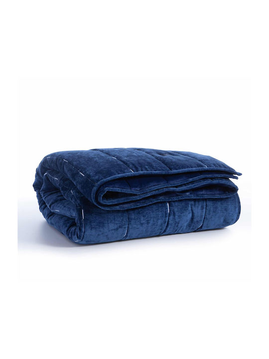 Nef-Nef Homeware Κουβερτοπάπλωμα Υπέρδιπλο 240x220εκ. Μπλε 250 GSM