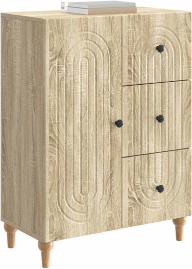 Wooden Sideboard with Drawers Sonoma 66x34.5x90cm