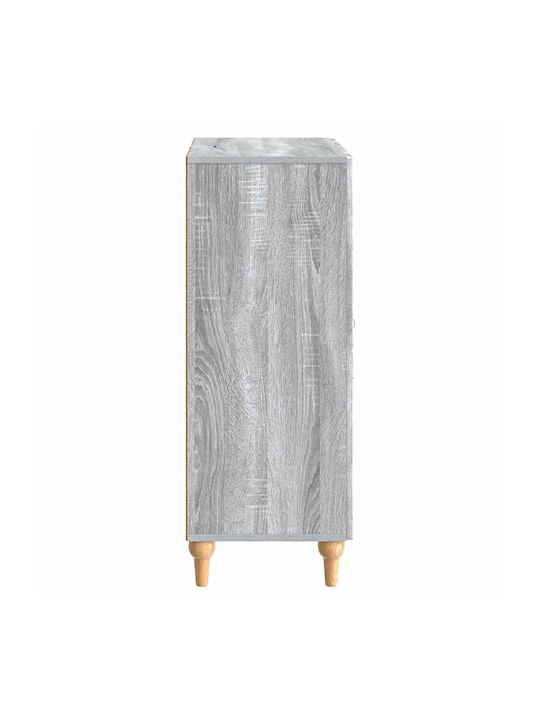 Wooden Sideboard with Drawers Gray Sonoma 66x34.5x90cm