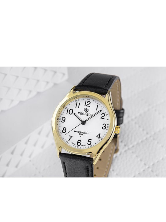 Perfect Womens Battery Watch In Black Colour