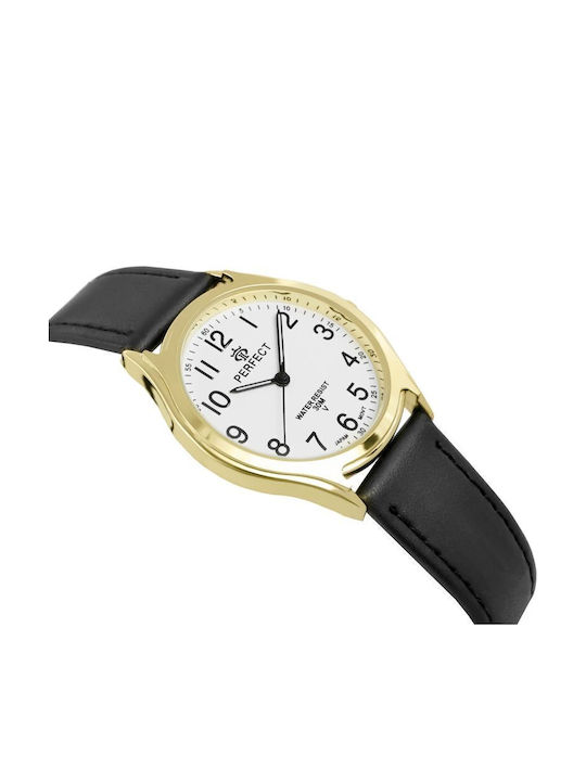Perfect Womens Battery Watch In Black Colour