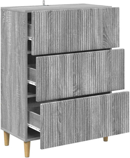 Скриня За Спалня Дървена Сива Sonoma 66x34.5x90см