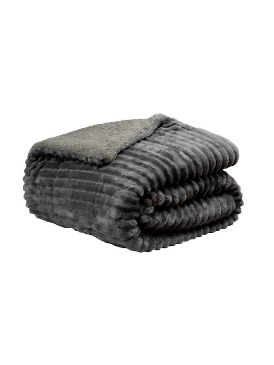 Epavlis Homeware Κουβερτοπάπλωμα Υπέρδιπλο 220x240εκ. Σχ.3012 Γκρί
