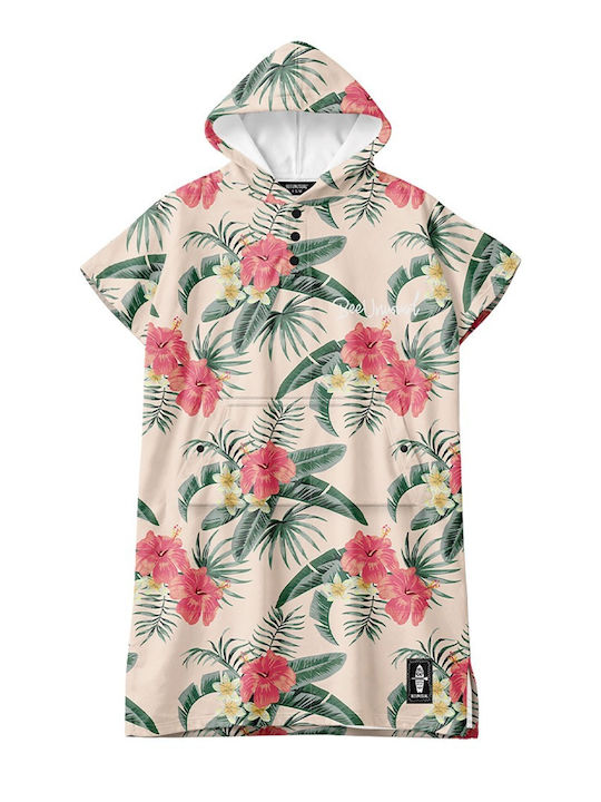 Bee. Unusual. Palm Bliss Strandponcho aus Mikrofaser Mehrfarbig