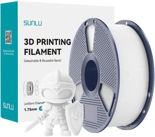 Sunlu PLA+ 3D Printer Filament Λευκό