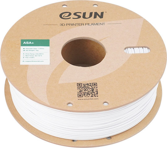 Esun ASA Filament imprimantă 3D 1.75mm Cold White 1kg