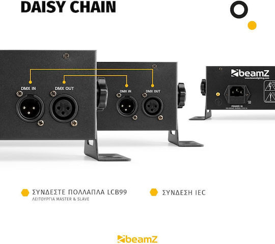 BeamZPro Προβολέας LED DMX LCB99 RGBW / UV