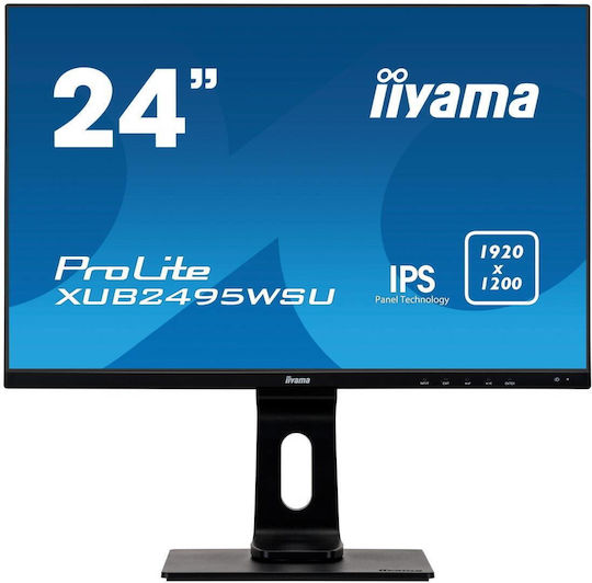 Iiyama ProLite XB2495WSU-B1 IPS Monitor 24.1" FHD 1920x1200 with 4ms GTG Response Time