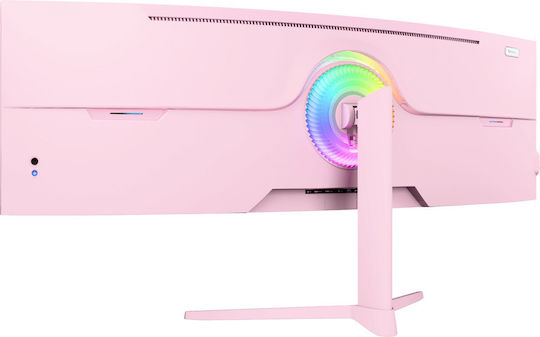 Arozzi AZ-NO-49TUW165-PNK Monitor Ultrawide Curbat 49" 5120x1440 165Hz cu Timp de Răspuns 4ms GTG Roz