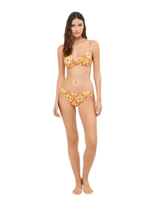 Bikinioberteile mit Polsterung Blumen Mehrfarbig