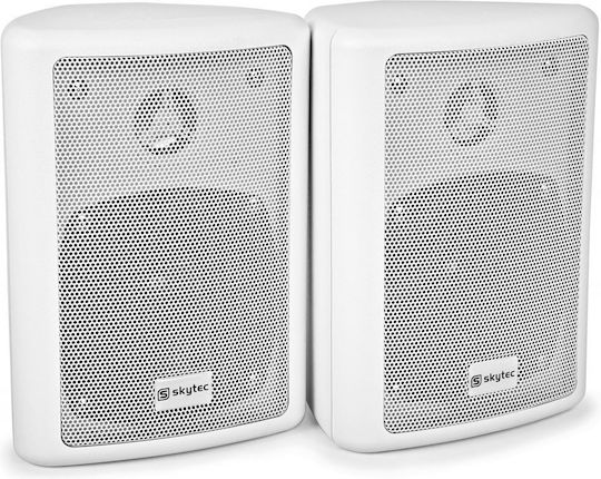 Skytec 2way 4" Пасивни Стенни Тонколони (Двойка) Бели