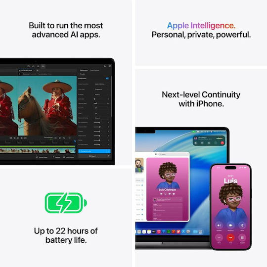 Apple MacBook Pro 14.2" Panou IPS Ecran Retina 120Hz M5 Pro 15 Nuclee 48GB 1TB SSD 16 Nuclee GPU Negru Spațial Tastatură Internațională Engleză