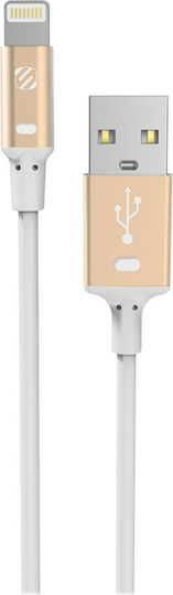Scosche Regular USB-A la Cablu Lightning Auriu 1m (I2GDA)