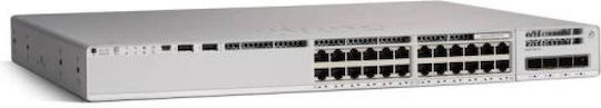 Cisco Catalyst 9200 L2 PoE Switch με 24 Θύρες Gigabit (1Gbps) Ethernet και 4 SFP Θύρες