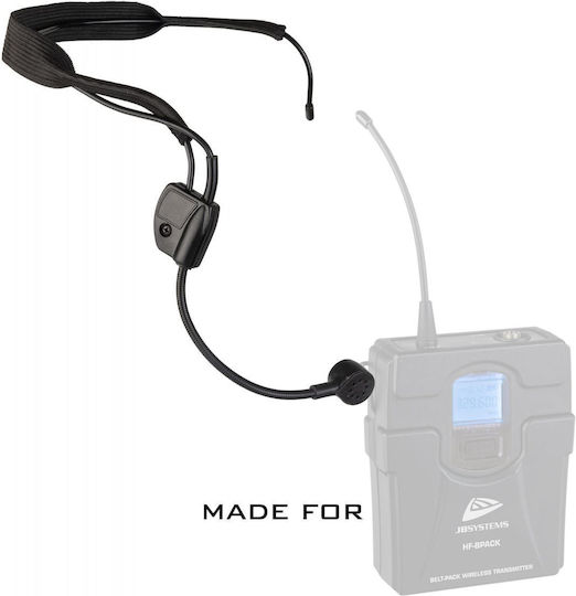Jb Systems HF-HEADSET Fitness Electret Μικρόφωνο 3.5mm Κεφαλής B08311