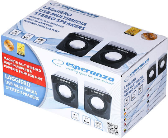 Esperanza Leggiero 2.0 Speakers 6W Black