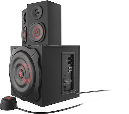 Genesis Helium 610BT Ηχεία Υπολογιστή 2.1 με Bluetooth και Ισχύ 60W σε Μαύρο Χρώμα