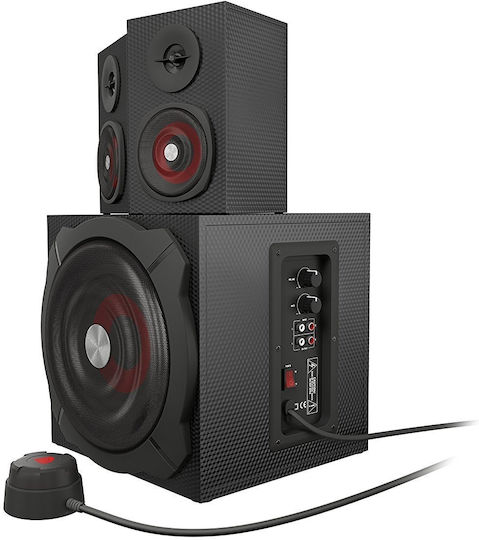 Genesis Helium 610BT Ηχεία Υπολογιστή 2.1 με Bluetooth και Ισχύ 60W σε Μαύρο Χρώμα
