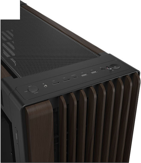 Asus ProArt PA602 Gaming Midi Tower Κουτί Υπολογιστή με Πλαϊνό Παράθυρο Wood Edition